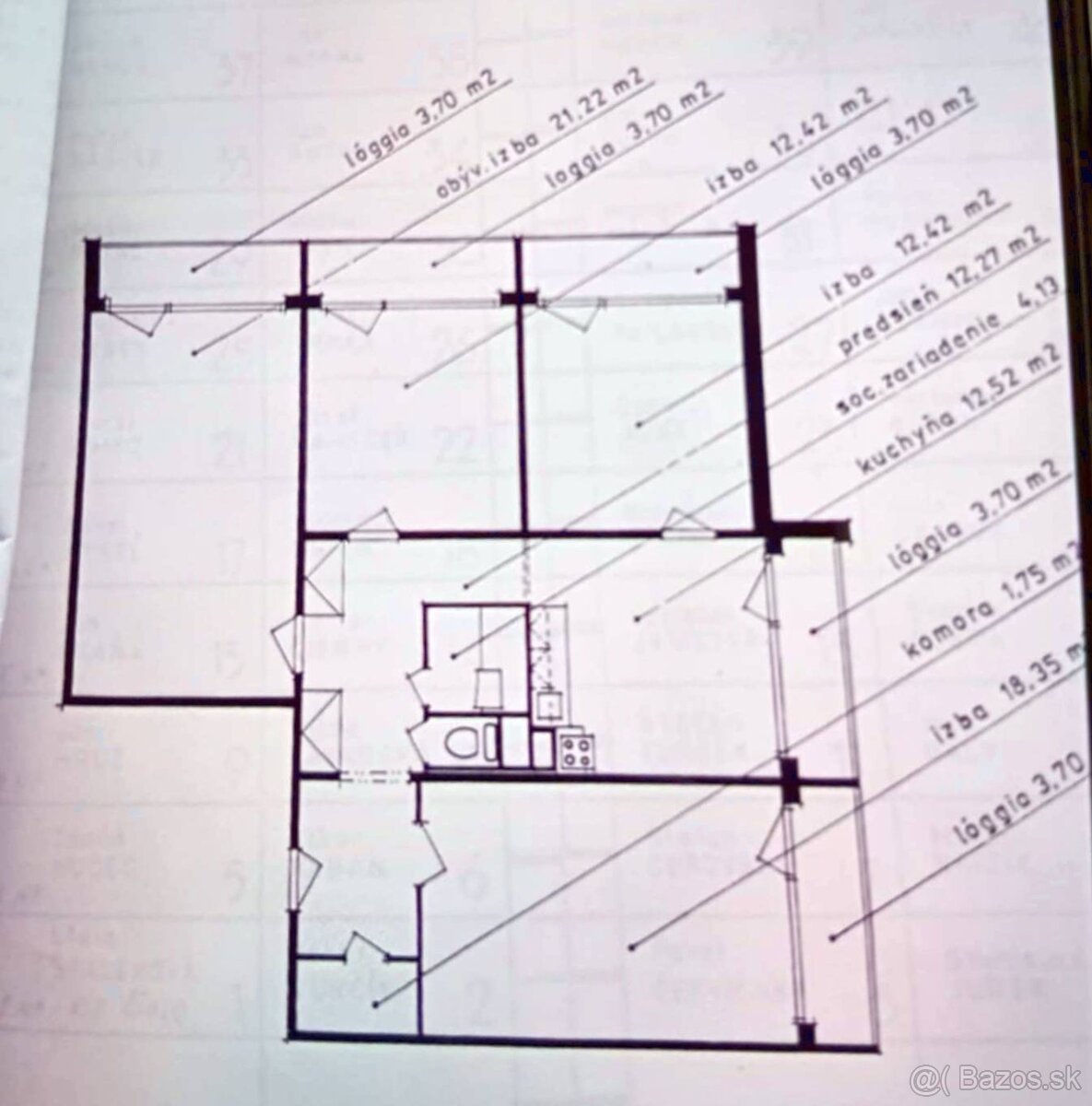 4 izbový byt s piatimi loggiami Zvolen Zlatý Potok - 17