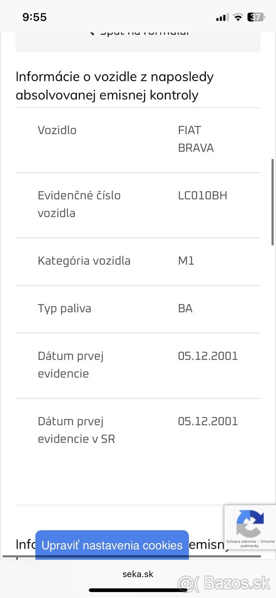 Fiat brava sx, 138 tisíc km, r.v. 2002 - 17