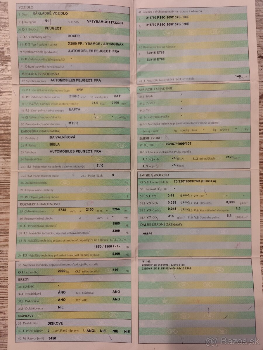 Peugeot Boxer valník 7 miestny ,korba - 17