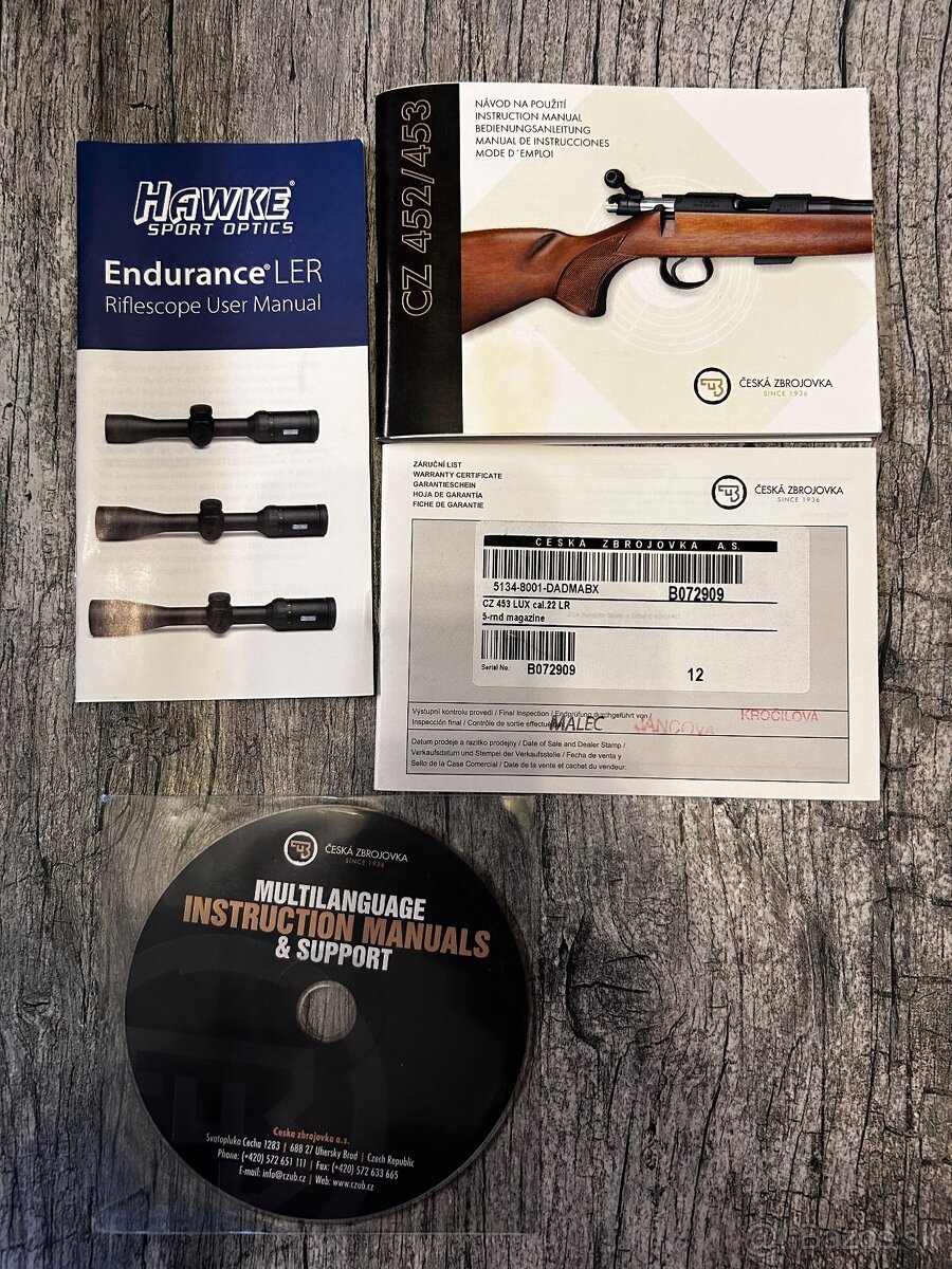 CZ 453 LUX + optika HAWKE - 17