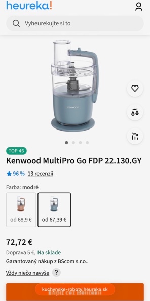 Food processor Kenwood FDP22.130GY MultiPro Go - 17
