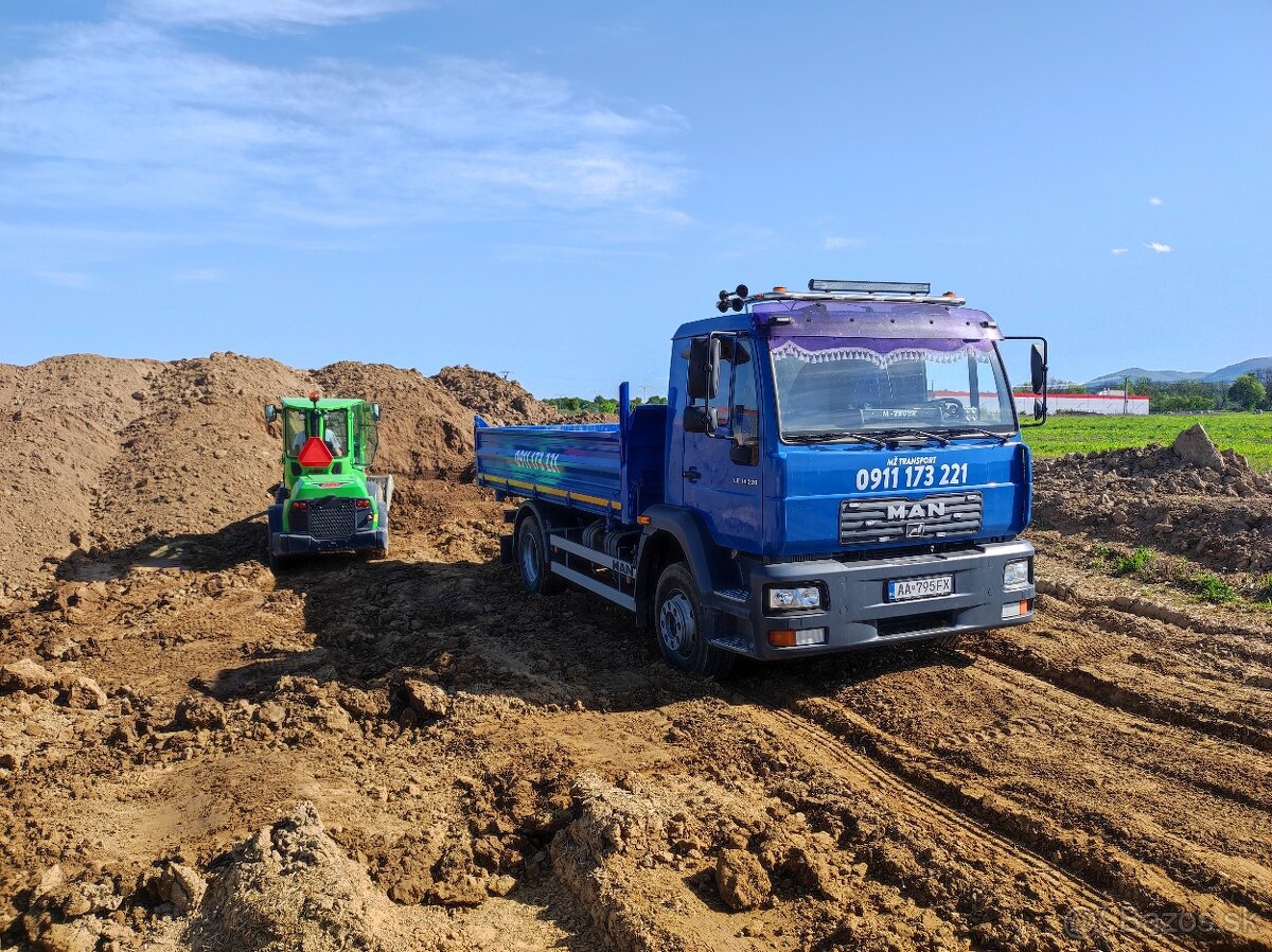 Preprava sypkých materiálov - NOSNOSŤ 8T - 17