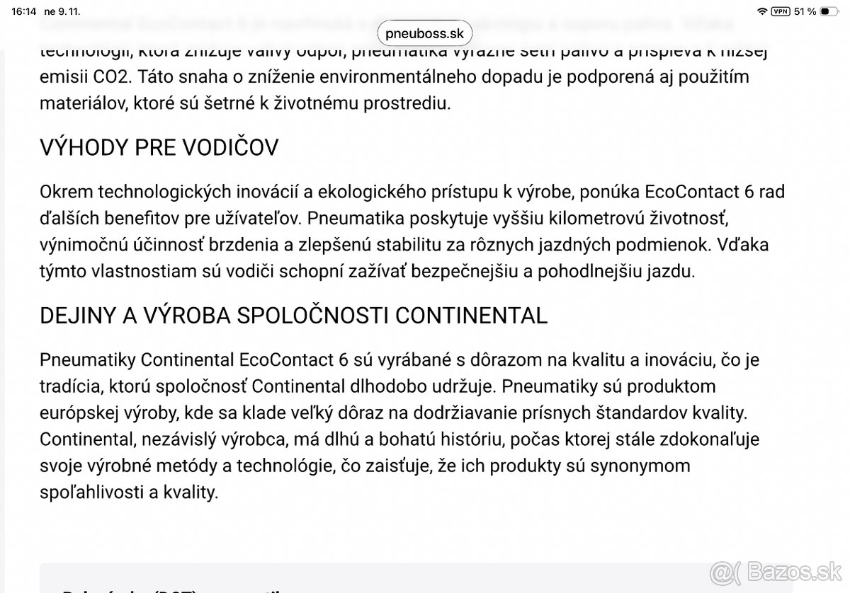CONTINENTAL EcoContact 6Q 215/65 R17 99H - 17