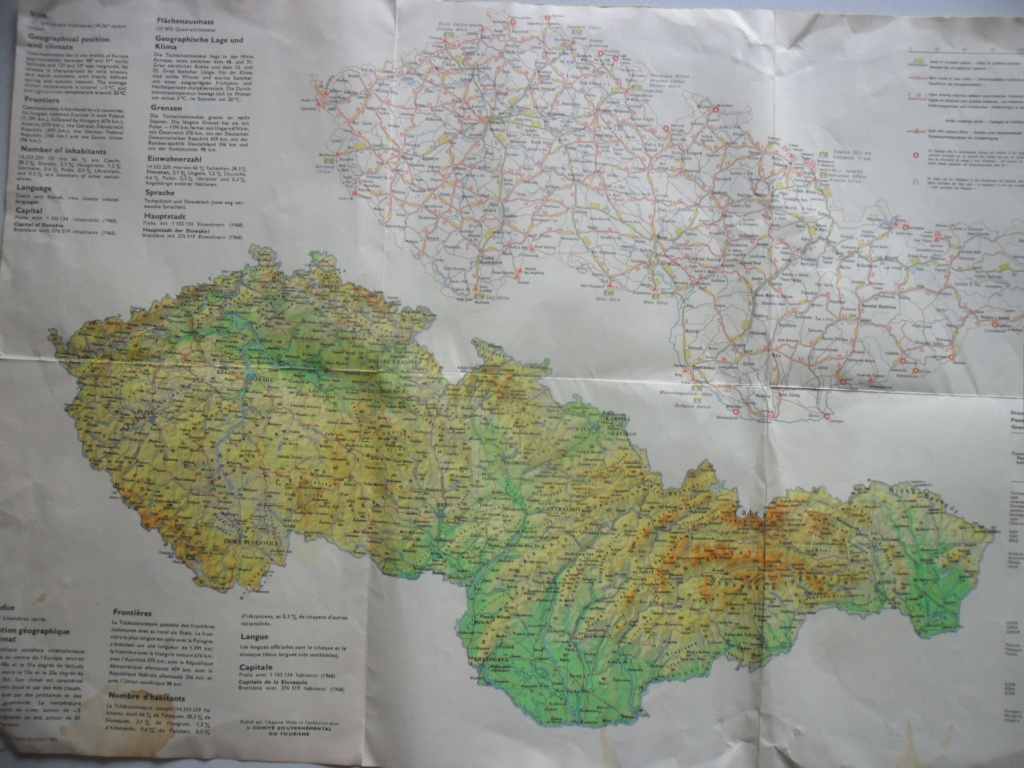 3 x mapy - ČESKOSLOVENSKÁ REPUBLIKA - 2,50 € - 17