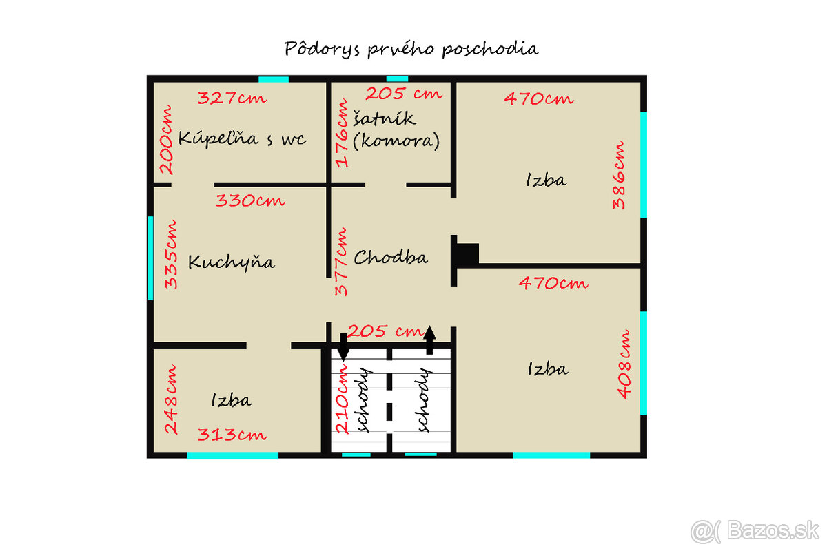 DOHODA / MUROVANÝ RODINNÝ DOM / BRUSNO / POZEMOK 808 m2 - 17