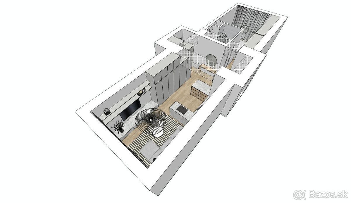 1-izbový byt Bratislava - NIVY - ul Budovateľská - 17