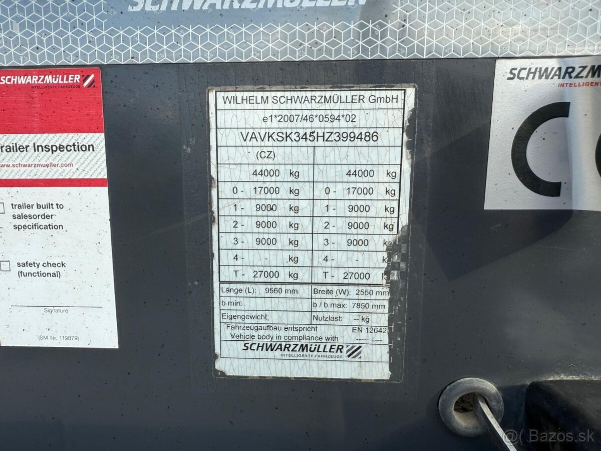 Schwarzmuller KIS -3/E ,ČR 2017/9486/ - 17