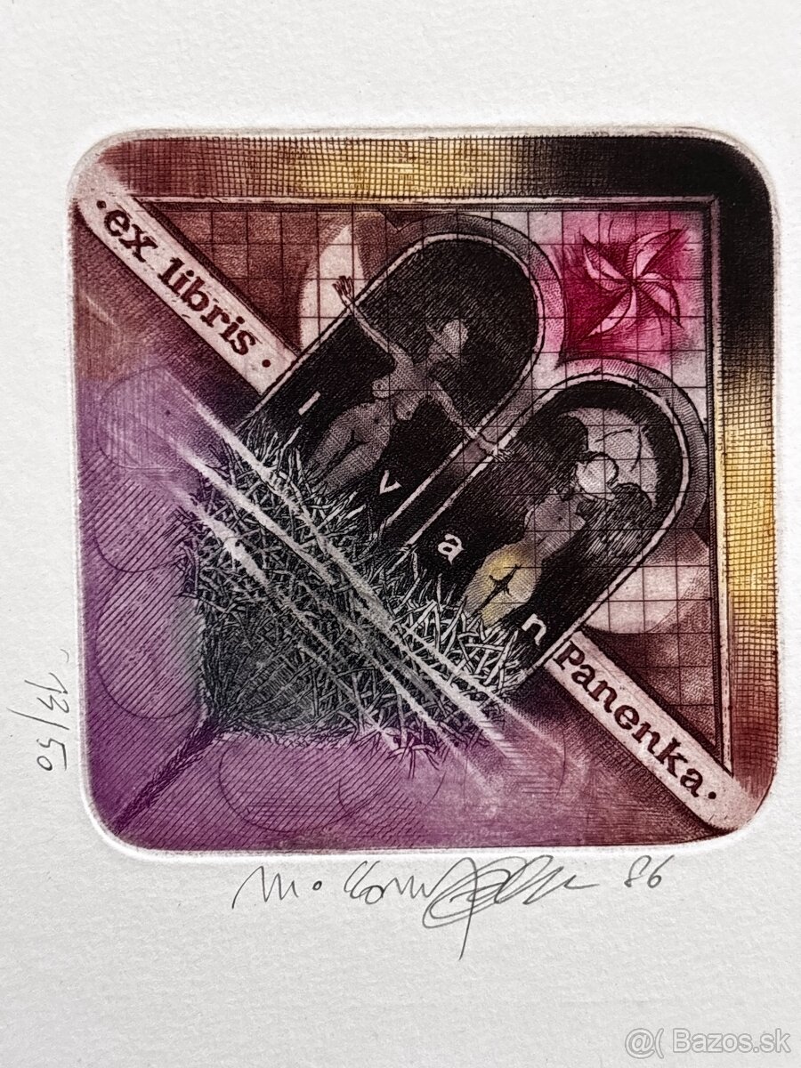 Marian Komáček - kolekcia exlbirisov - 17