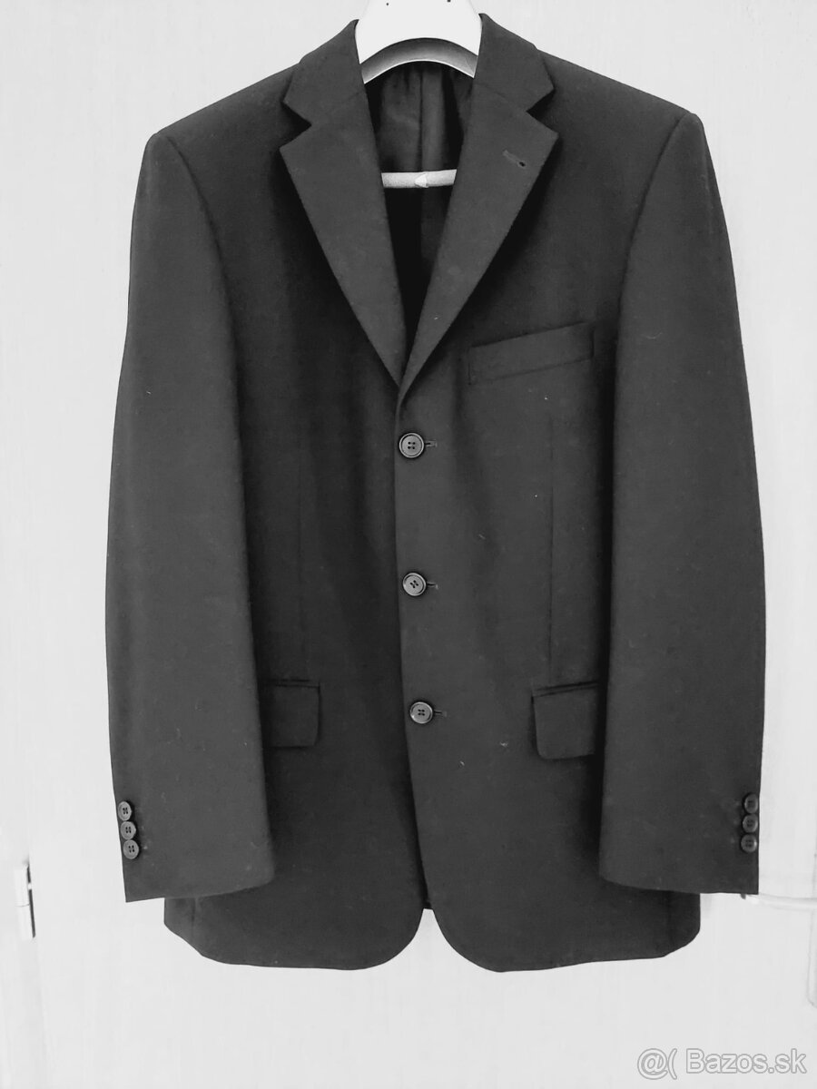 pánsky oblek čierny č.46 - 17