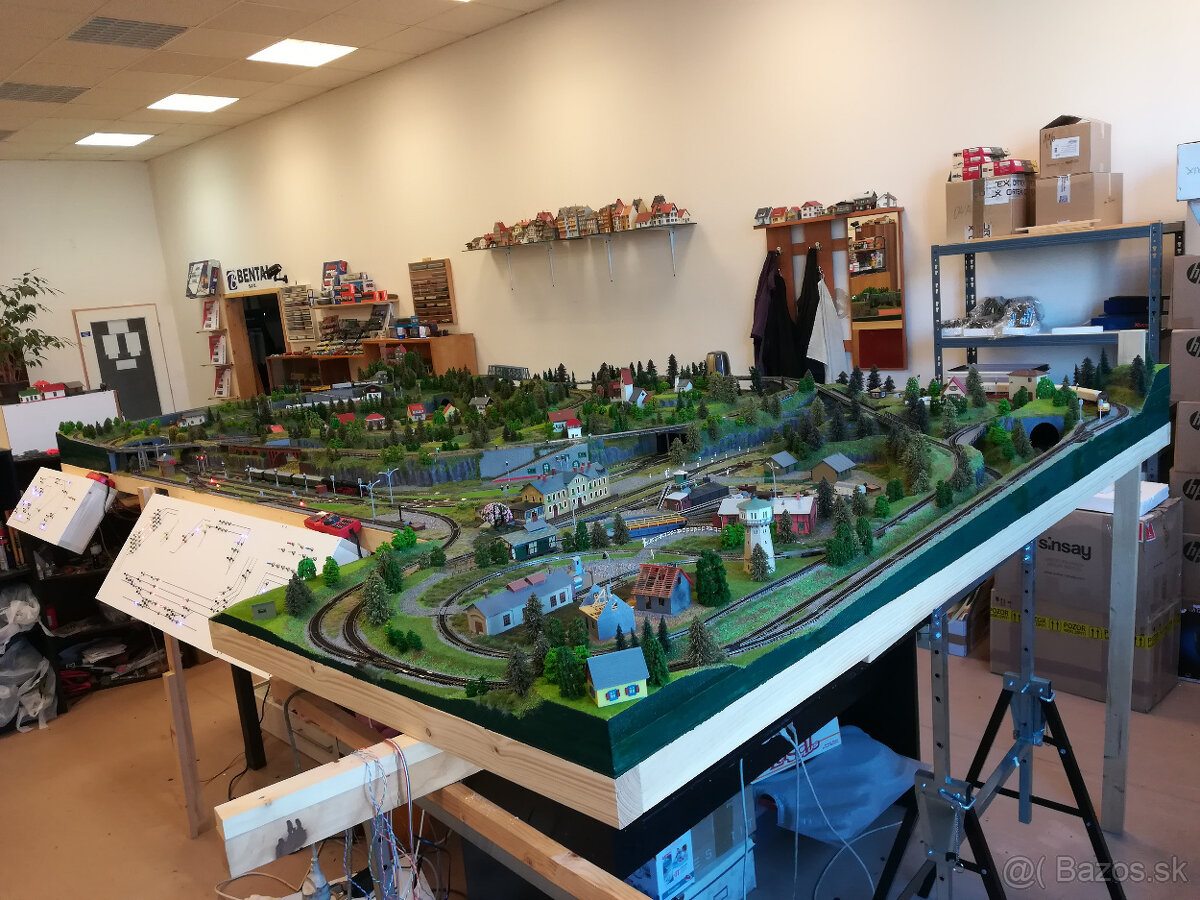 Kolejiště TT+N 350x220 cm - 17