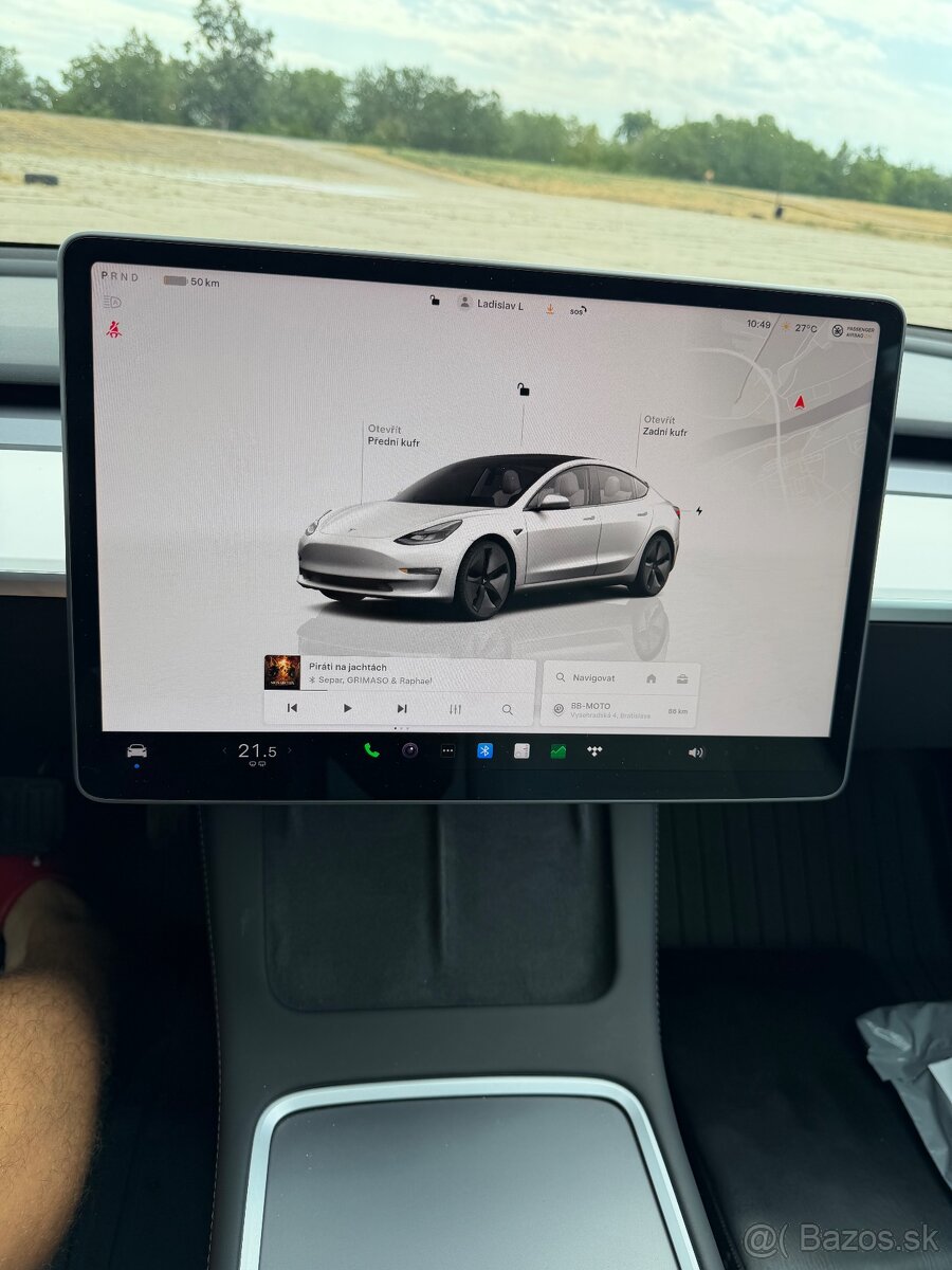 🚗 Tesla Model 3 Long Range AWD 366kW, Biely interiér Ťažné - 17