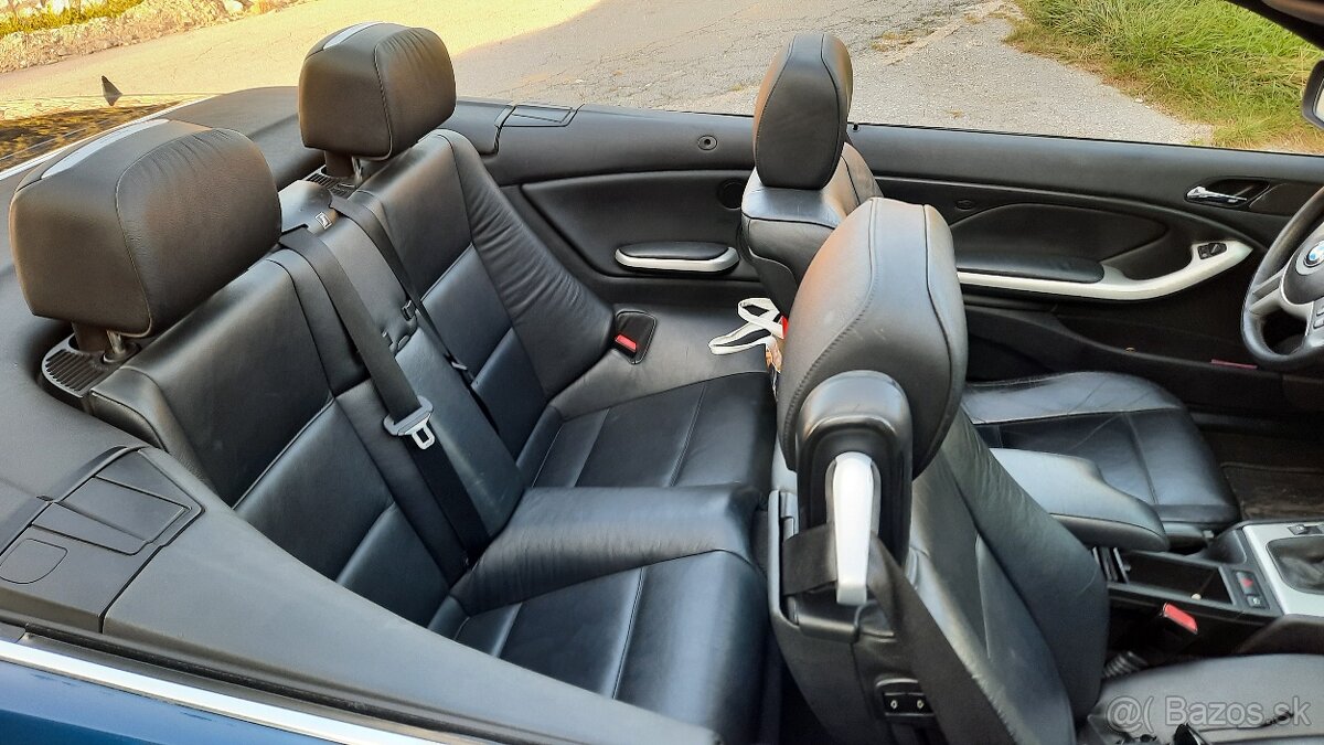 BMW 330i, Ci, Cabrio, 6st, manuál, 170kw, e46, pôvodný stav - 17