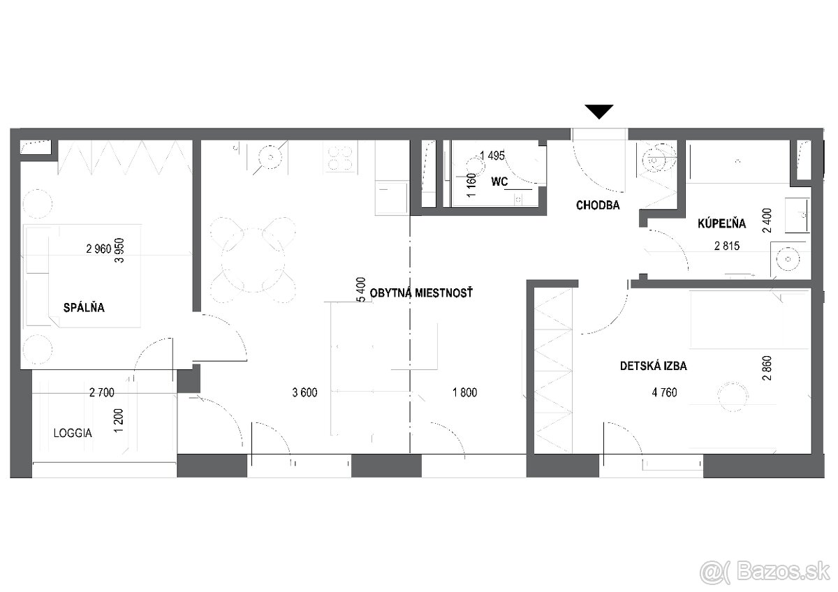 3i byt na prenájom - Sereď Cisárky - 17