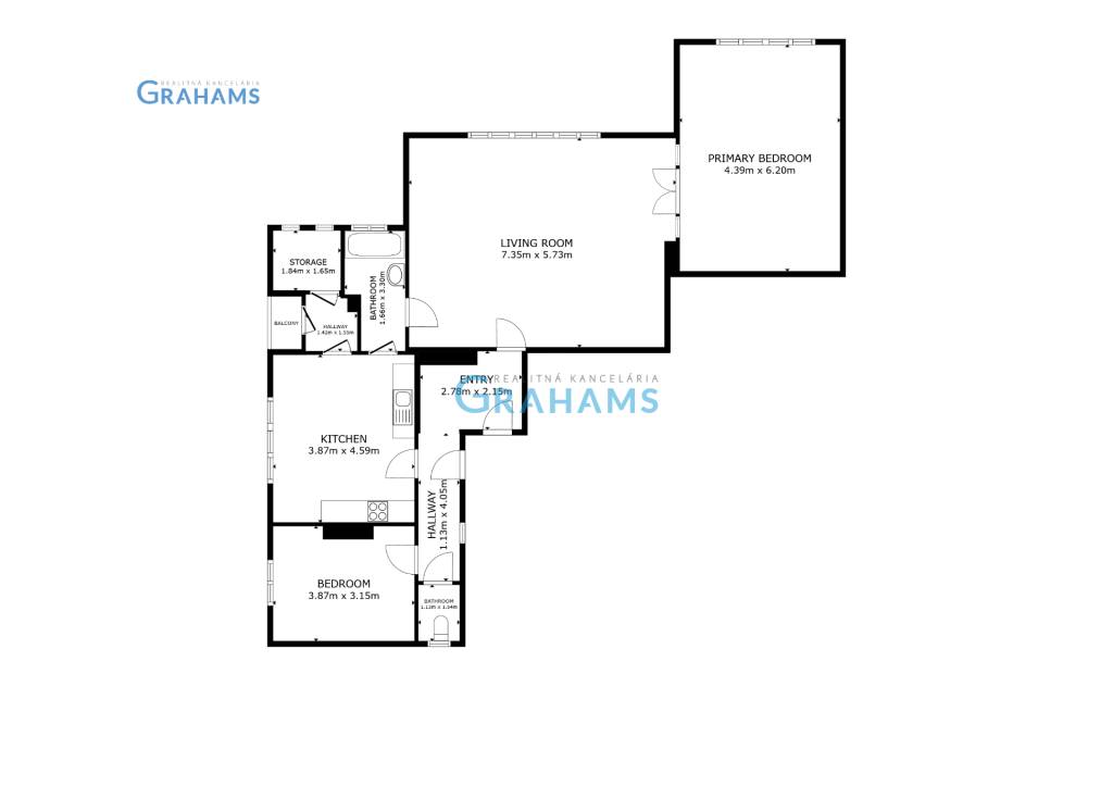 GRAHAMS, predaj 3i. starometského bytu, Palisády, Moyzesova, - 17