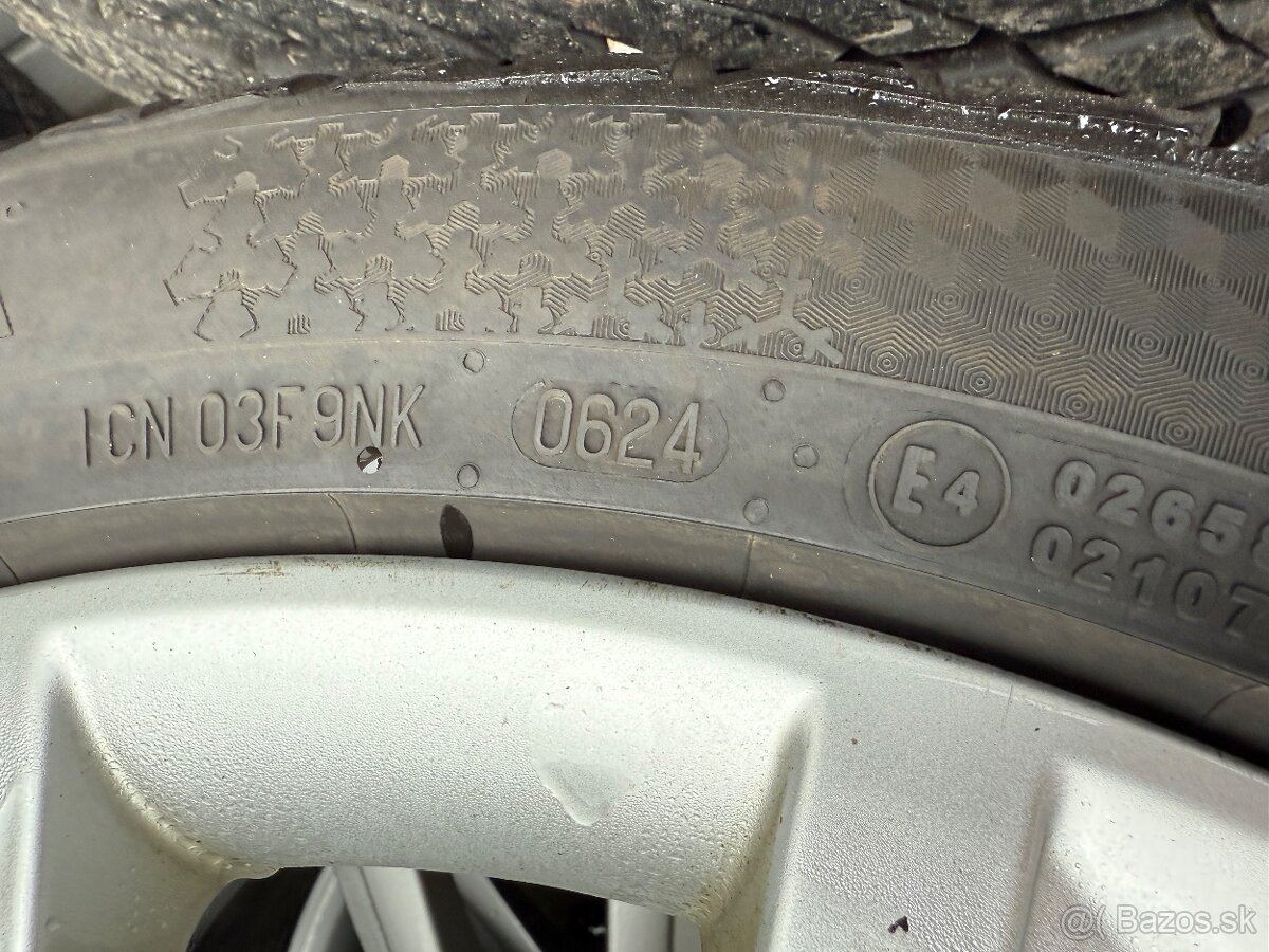 5x112 R17 original SKODA Octavia 3 TERON + zimné pneu 7-8mm - 17