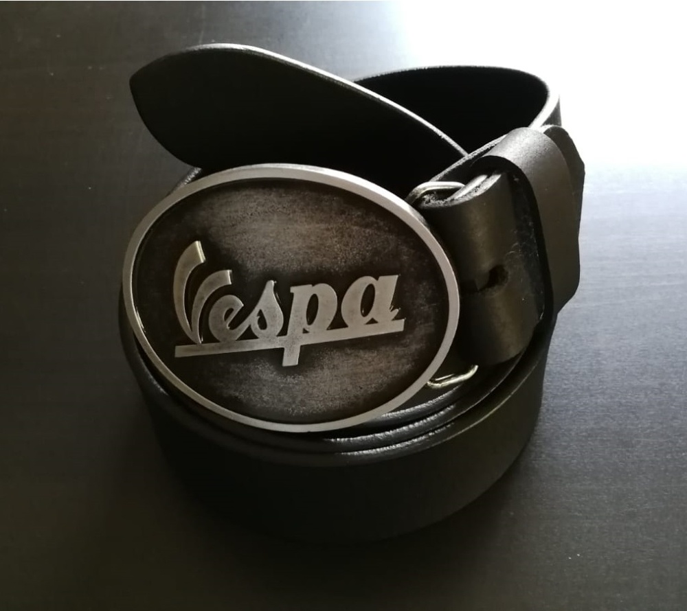 Luxusní kožený opasek s přezkou KTM - nový, nepoužitý - 17