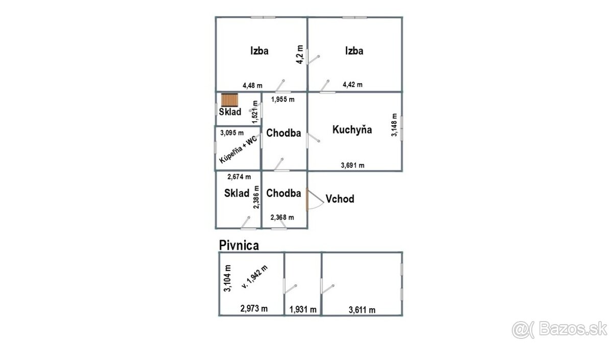 ZNÍŽENÁ CENA➔Rodinný dom s potenciálom v obci Záhorce - 17