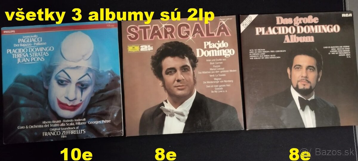 LP klasika Domingo/ Vivaldi/ Wagner/ Pavarotti ... - 17