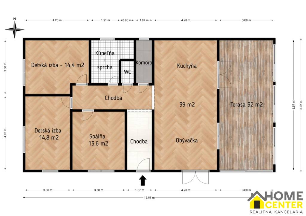 NA PREDAJ ÚTULNÝ, 4 IZBOVÝ RODINNÝ DOM S TERASOU A GARÁŽOU, - 17