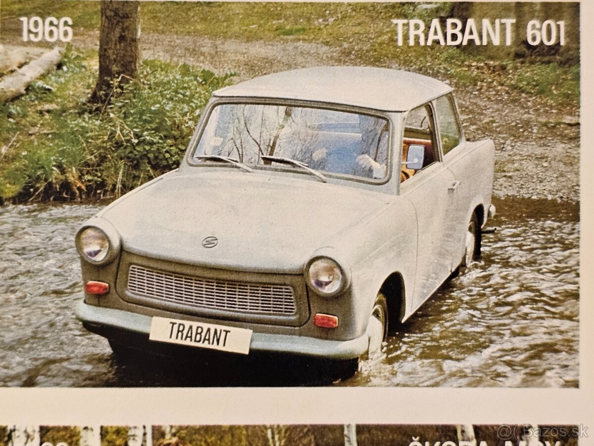 plakát mototechna motokov Volha škoda fiat tatra trabant VAZ - 17