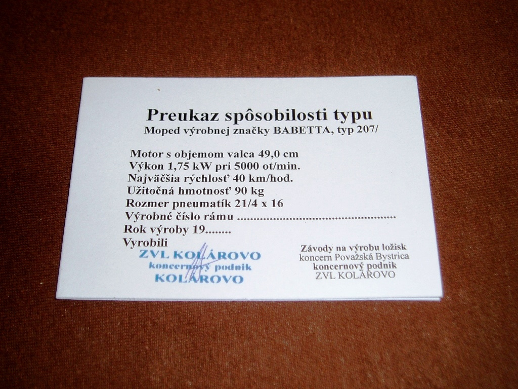 - NOVÉ - D I E L Y - na - BABETTU 207 - Orig. - 17