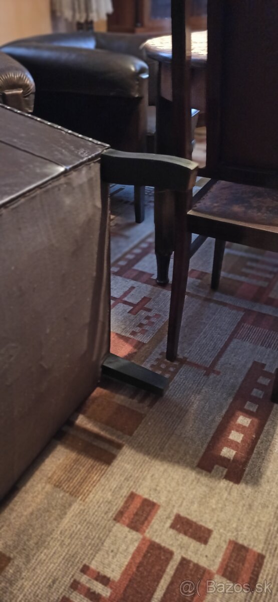 Luxusná trendová stará kožená sedačka + 2 kreslá - 17