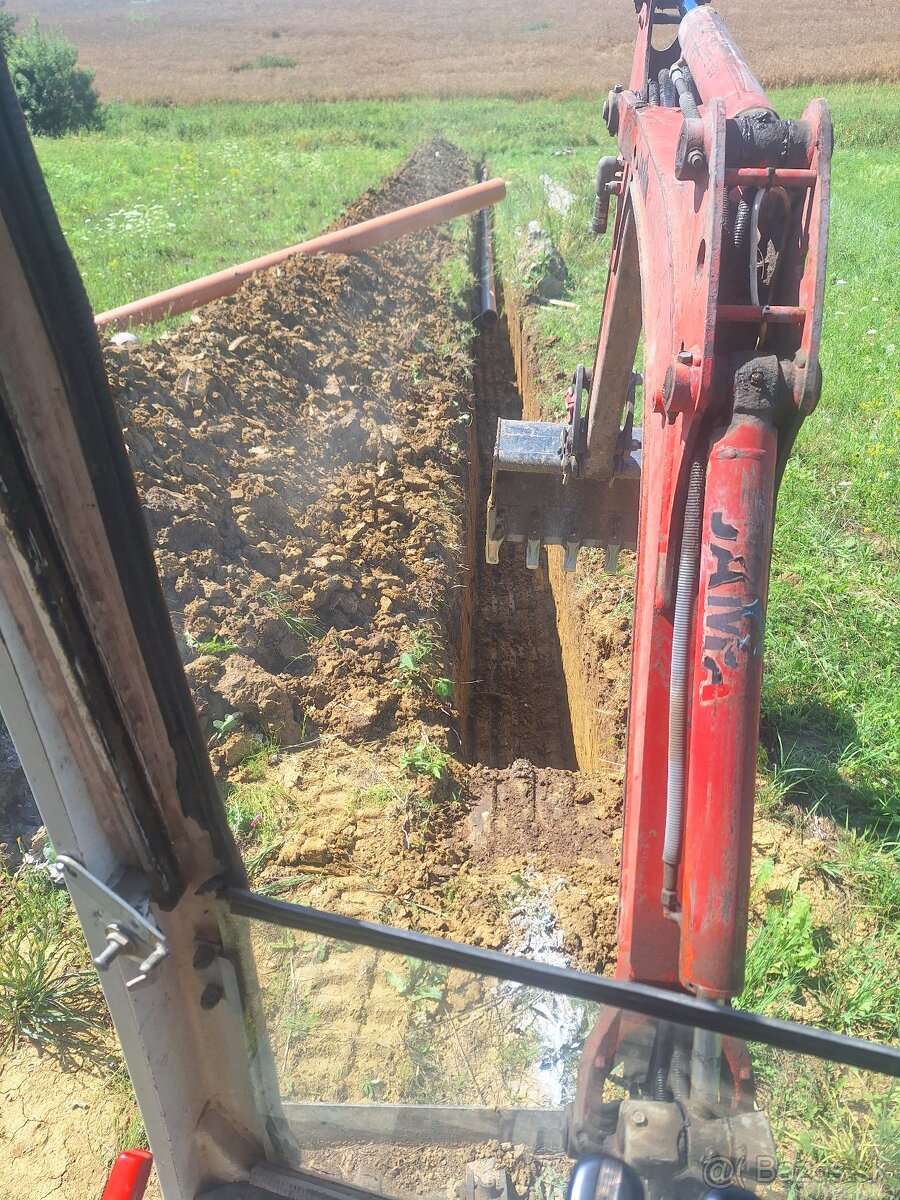 Zemné a výkopové práce minibagrom - 17