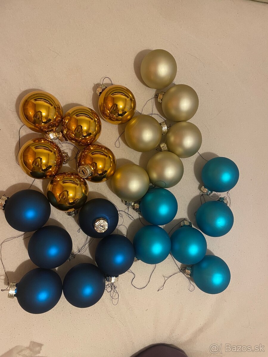 Retro vianočné ozdoby a špic na stromček - 17