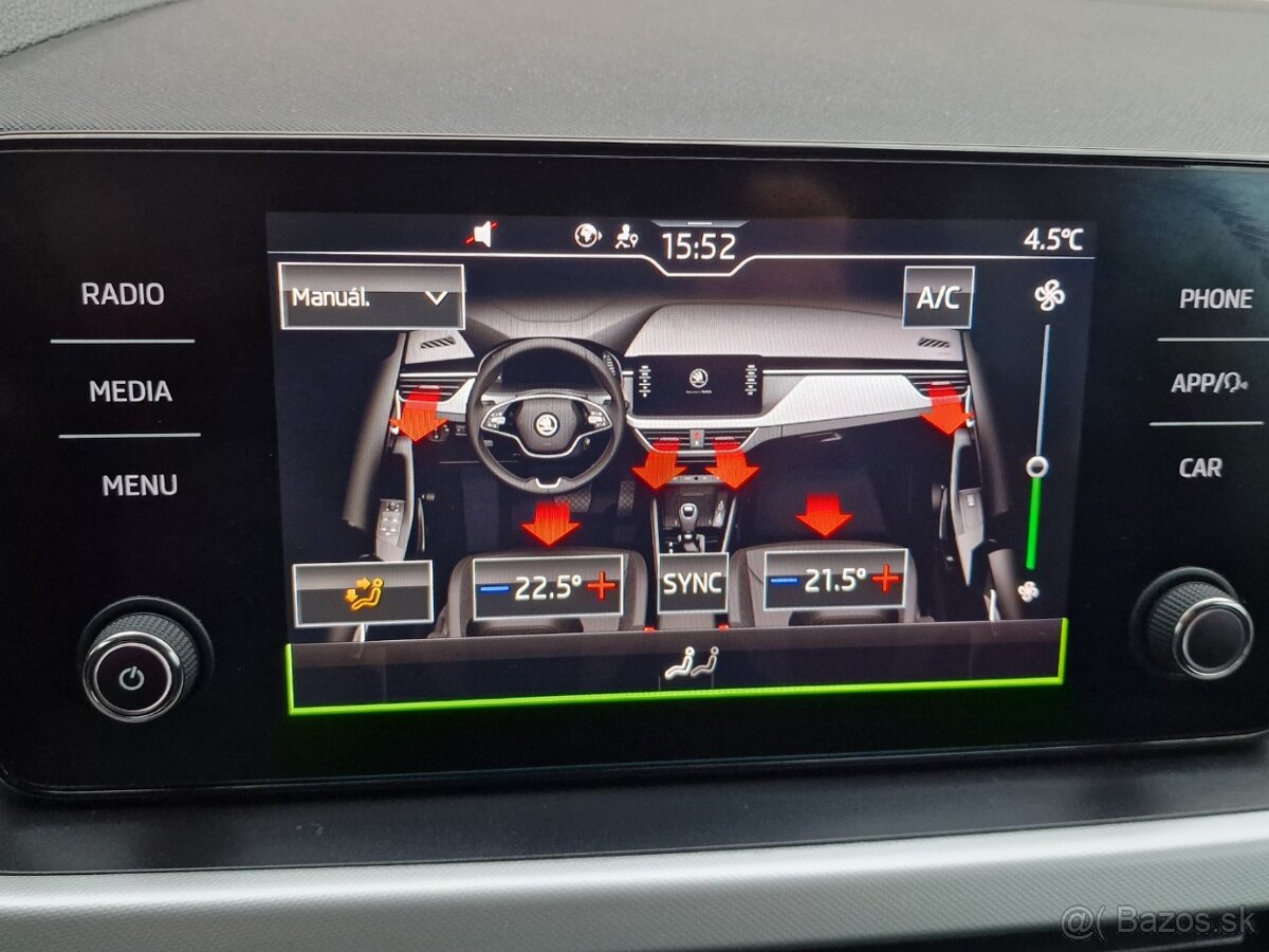 Škoda Scala 1.0 TSI Style Full led 70kW Facelift SR 1majiteľ - 17