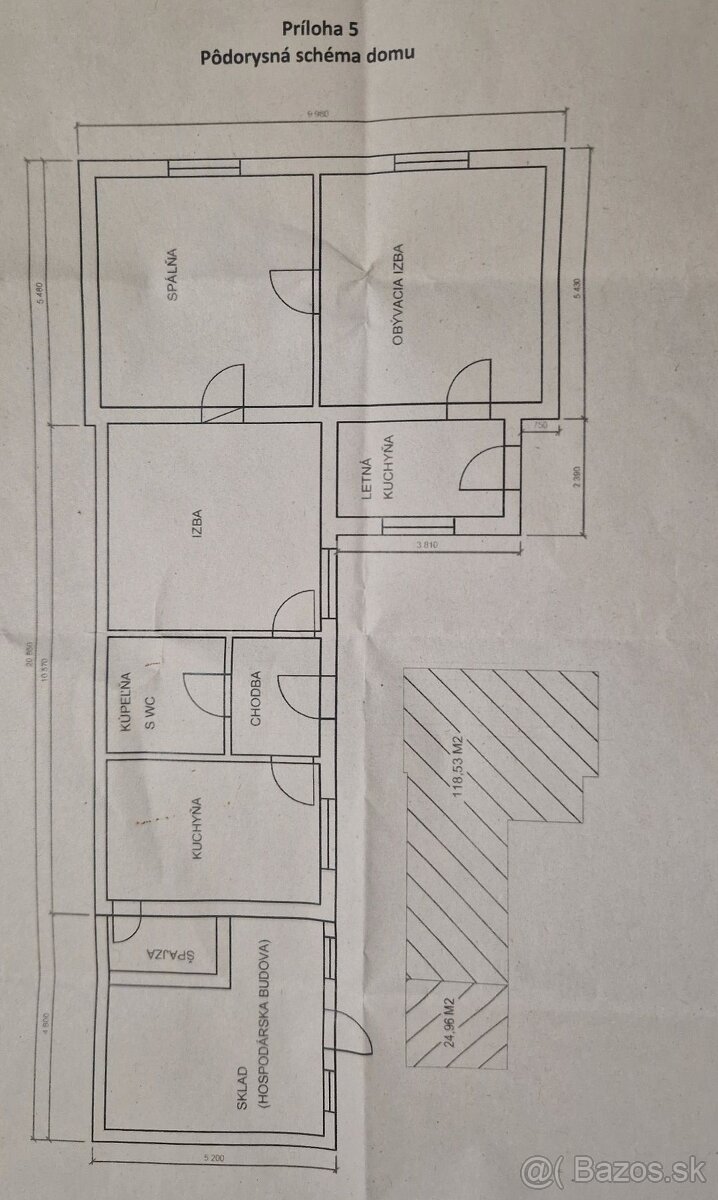 Viničné: rodinný dom postavený na pozemku 854 m2 - 17