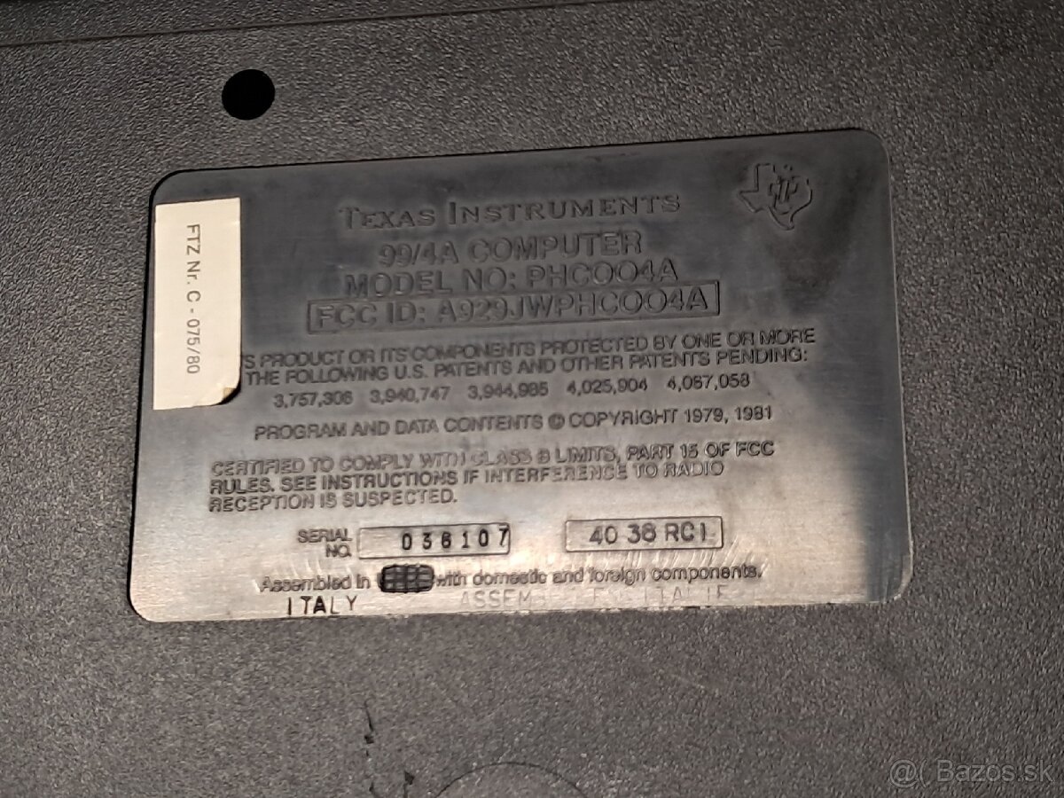 16bit HOME COMPUTER 》Texas Instrument TI-99/4A - 17