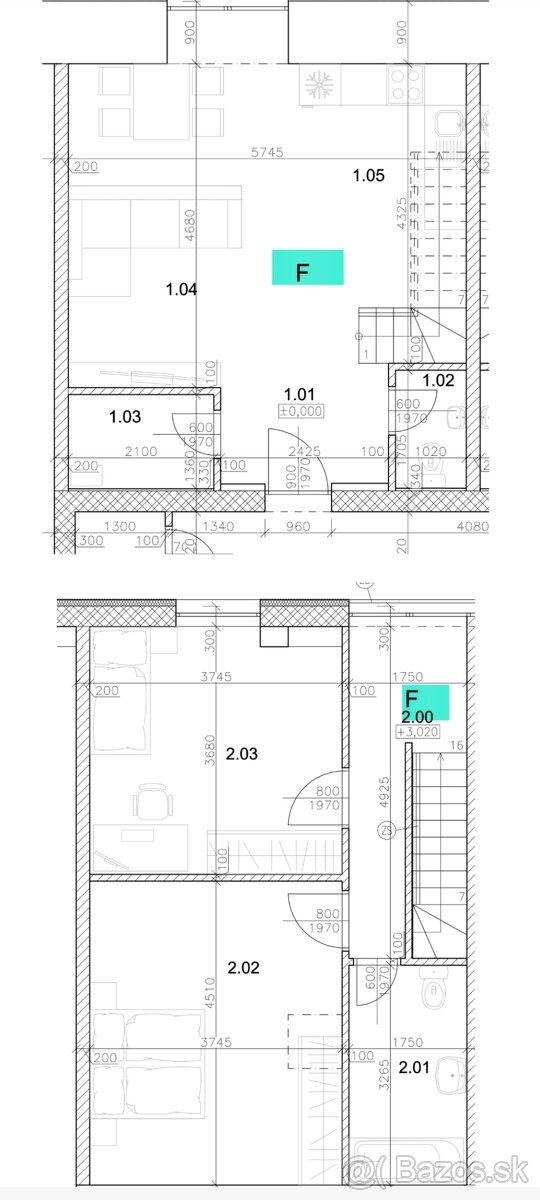Mezonetový byt s veľkou terasou, Kalná nad Hronom - 17