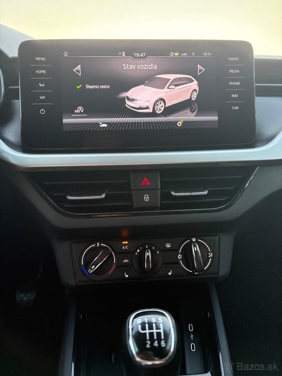 Škoda Scala 1.0 TSI 81kw-Top stav,málo km,výbava - 17