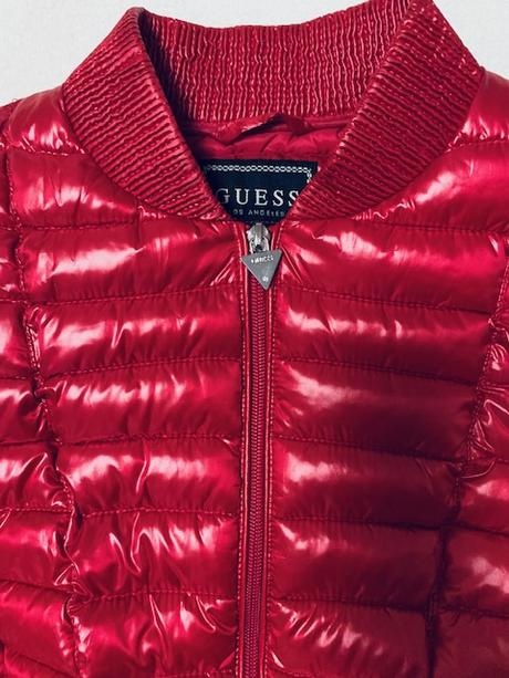 Ružovočervená metalická vetrovka GUESS originál - 17