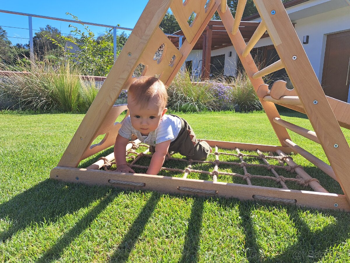 3 stranný bukový Piklerovej trojuholník montessori - 17
