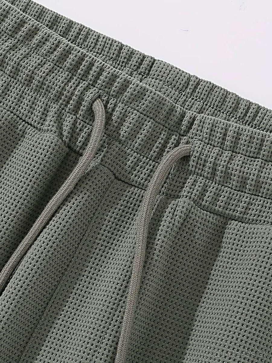 Pánske voľnočasové nohavice olivovo zelené - 17