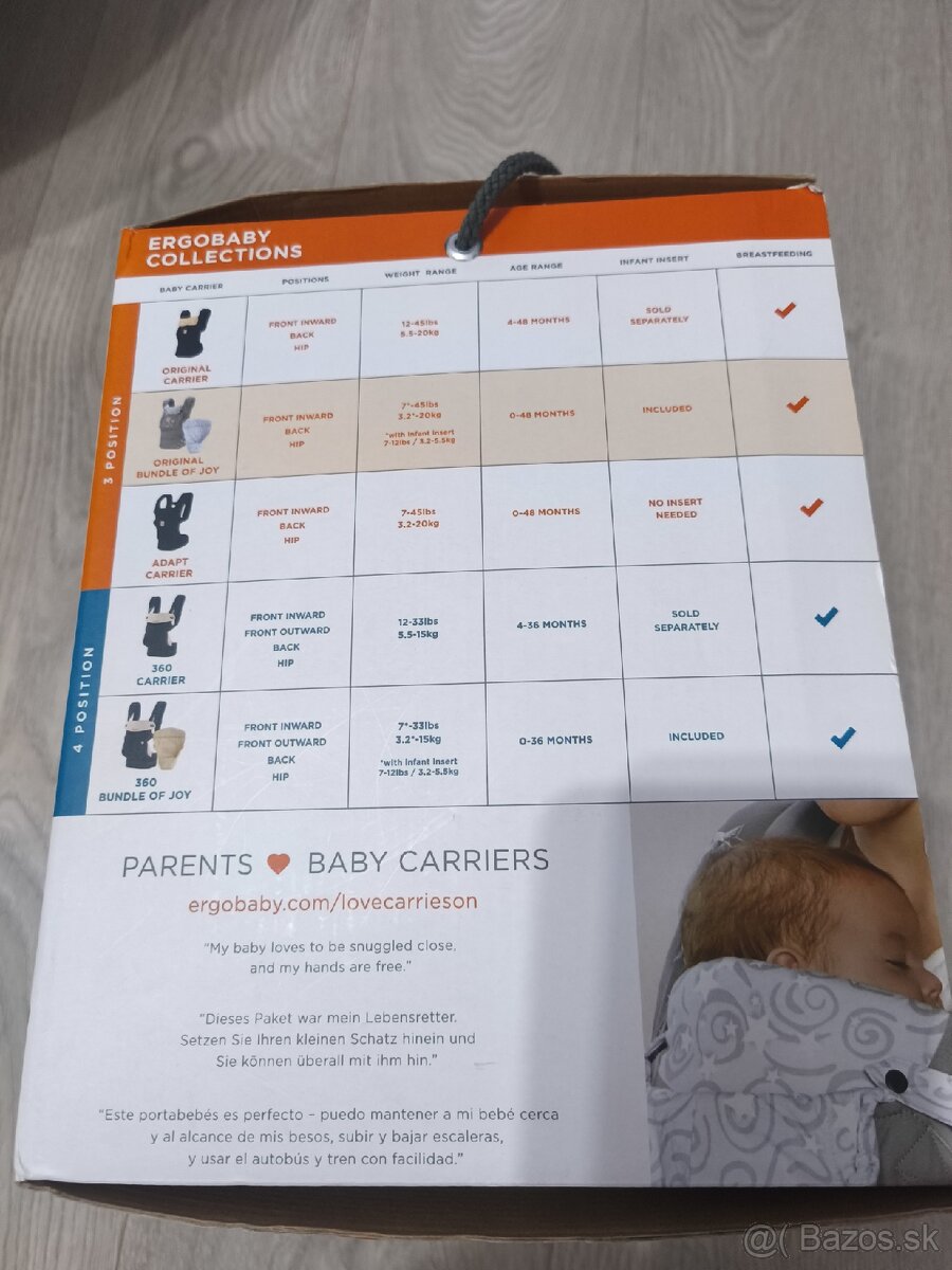 Ergobaby nosič Bundle of Joy - 17