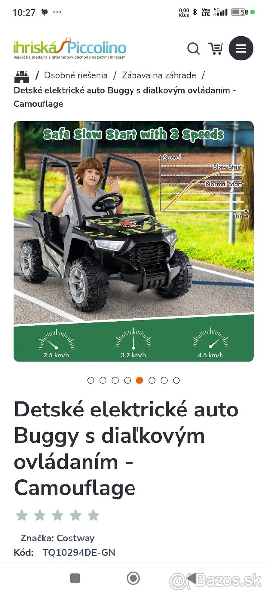 Elektrické autíčko Buggy s diaľkovým ovládaním - 17
