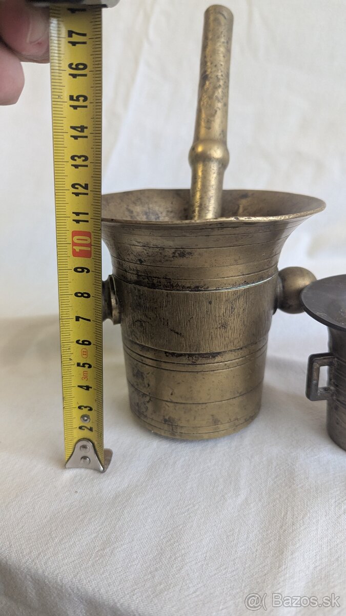 Predám 2 mosadzné mažiare - 17