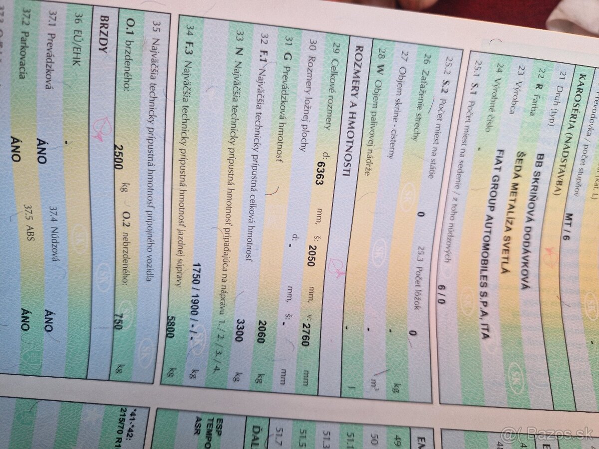 FIAT DUCATO BUS 6 miestne 2.3 r.v.2012 241000km - 17