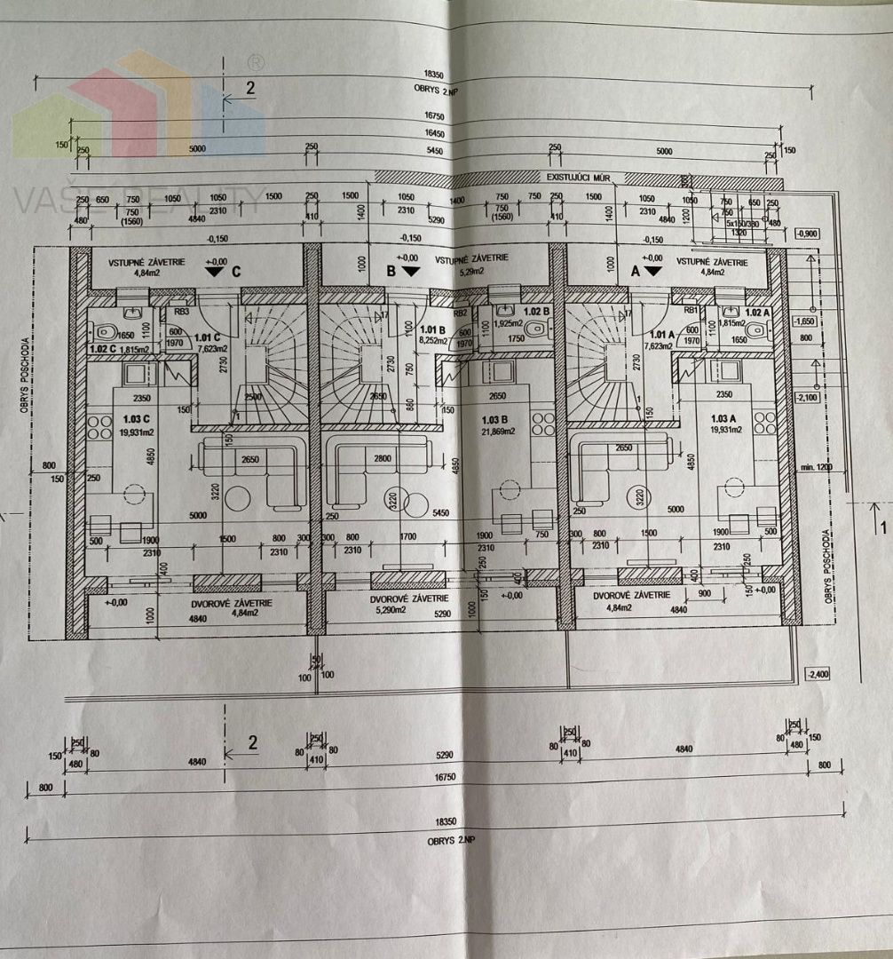 Trojizbový mezonetový byt Banka pri Piešťanoch - 17