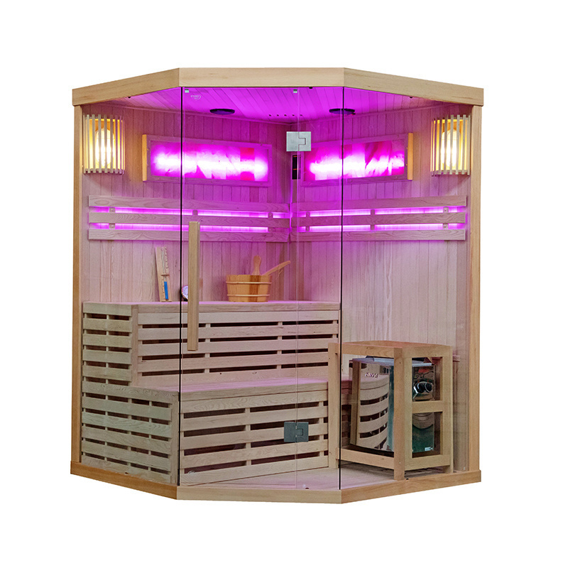 Suchá sauna TAMIZA II s pieckou HARVIA 6 kW pre 4 - 5 osôb s - 17
