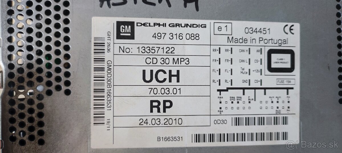 Diely na Opel Astra H Zafira B 1.9 CDTI a ine modely - 17