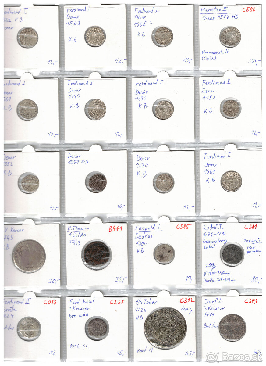 Mince Habsburgovci 16.-19. Storocie - 17