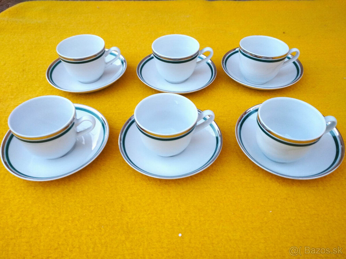 Retro kávové a čajové šálky 1. - 17