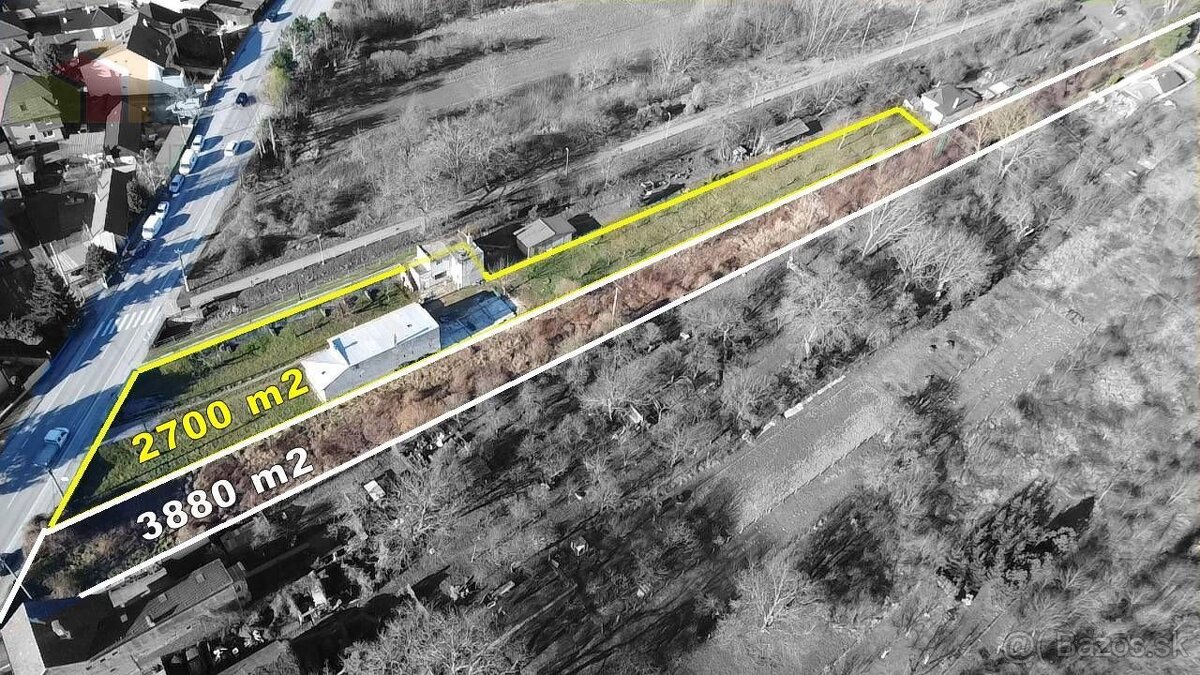 PREDAJ stavebný pozemok 2700 m2 resp. 6580 m2 pri kúpeľnom o - 17