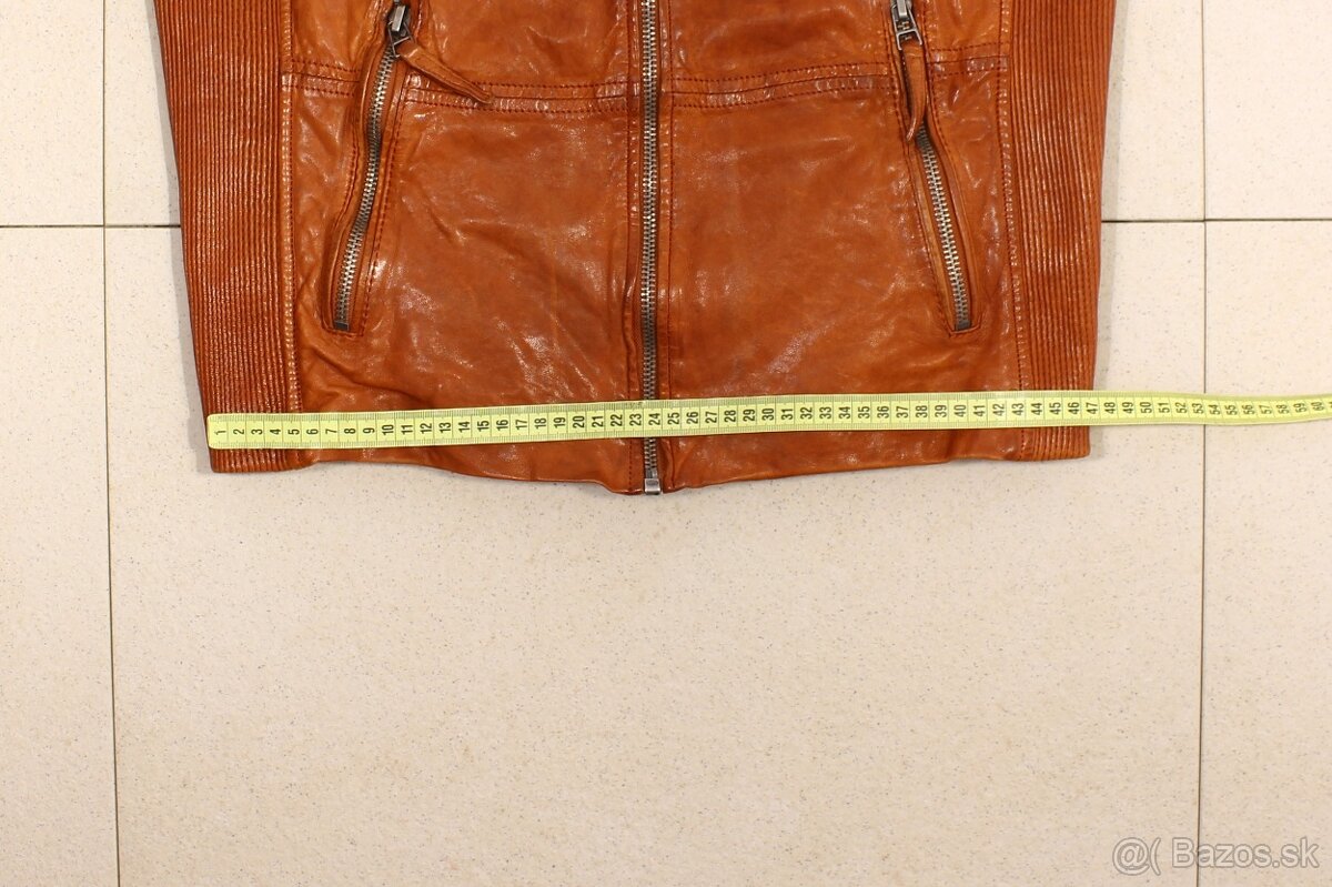 Pánská kožená bunda Freaky Nation velikost L - 17