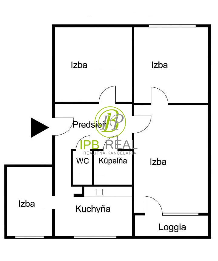 DOBRÁ LOKALITA 4-izb. byt s loggiou na Nejedlého ul. v Dúbr - 17