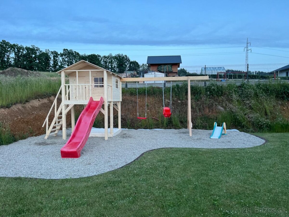 Detsky drevený domcek Junior s montážou a s dovozom - 17