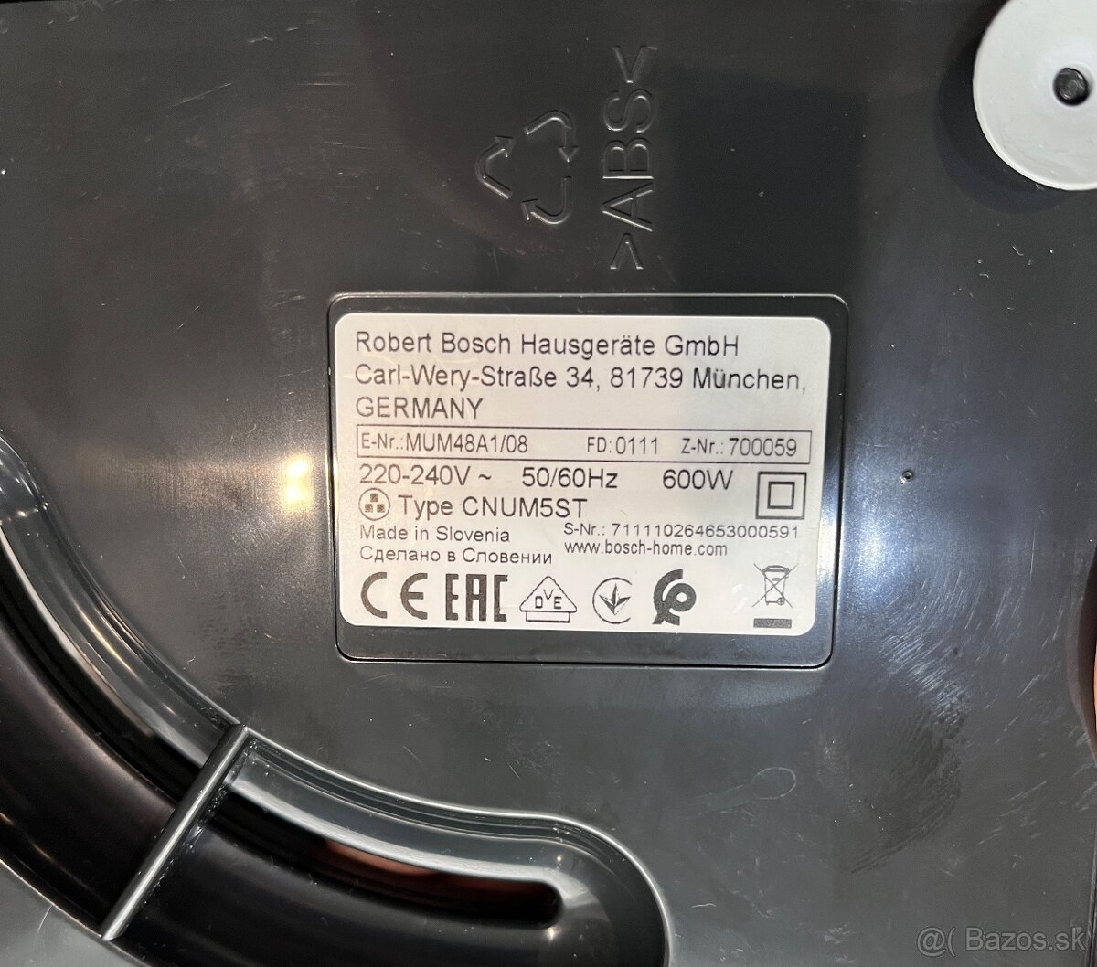 Bosch MUM 48A1/08 kuchynský robot - 17